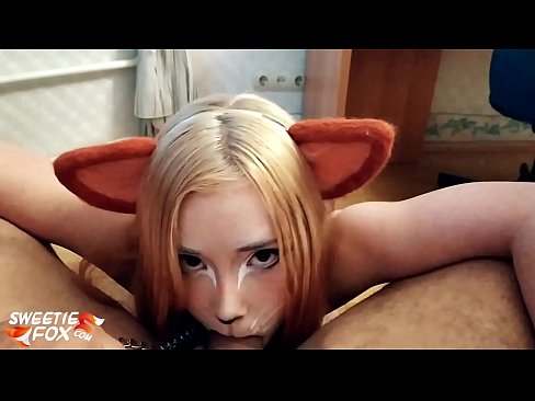 ❤️ Kitsune ابتلاع ديك ونائب الرئيس في فمها ☑